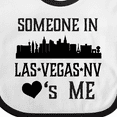 thumbnail image 4 of Inktastic Las Vegas Nevada Someone Loves Me Skyline Boys or Girls Baby Bib, 4 of 4