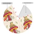 thumbnail image 2 of Rateoe Frog Sitting On Mushroom Print Christmas Tree Skirt 48" for Xmas Holiday New Year Party Circle Tree Mat Ornaments Decoration, 2 of 7