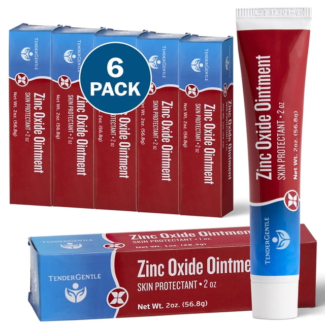 Pomada de óxido de zinc TenderGentle para adultos/bebés, 30 ml (x6)