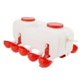 thumbnail image 2 of Bebedero automático para pollos de 10 l, grandes vasos para aves de corral con 10 cuencos para patos y gansos., 2 of 14