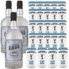 Dhōs Handcrafted Non-Alcoholic Vodka 750 ML Bottle w Pack Owen’s Mixers Club Soda 8.2 OZ Cans - Keto-Friendly, Zero Sugar, Zero Calories, Zero Proof - Perfect for Mocktails - A