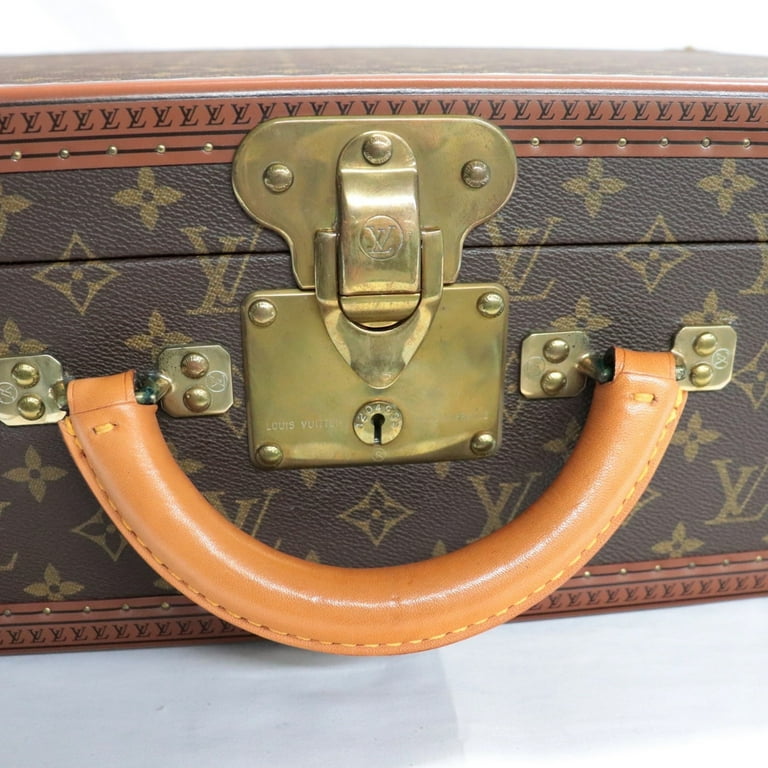 French Louis Vuitton Leather Traveling Attache Suitcase Case