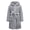Gray, variant on Kids Hooded Bathrobe Soft Plush Fleece Robe with Belt and Pockets, Cozy Warm Sleepwear Lounge Robe for Girls and Boys Ages 4-15 Years