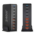 thumbnail image 3 of Station de Charge USB C 240W, GaN Compacte 8 Ports USB C Charge Rapide. L9T0, 3 of 8