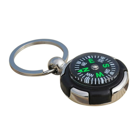 FRCOLOR Compass Pendant Keychain Made of Metal for Key Holding Multi Color Creative Gift with Decorative Compass