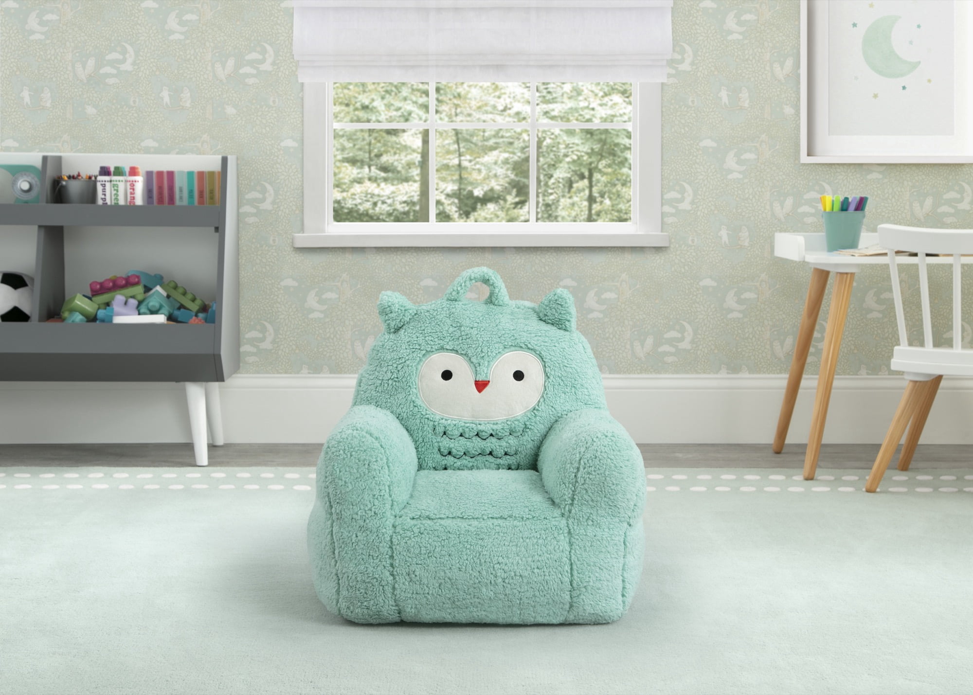 Delta Children Owl Cozee Buddy Chair, Teal
