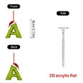 thumbnail image 3 of 3.15Inch Personalized Christmas Letter Tree Hanging Pendant - 26 Alphabet Letters for Xmas Tree DIY Craft Ornaments, 3 of 3