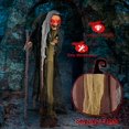 thumbnail image 5 of Costway 5 FT Halloween Animated Standing Witch Life Size Decoration with Posable Arms, 5 of 10