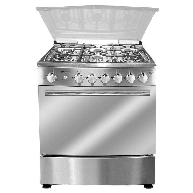 Estufa Koblenz Piso 30P 6 Quemadores Plateado con Capelo EK-8131 MD-IIRIEWL