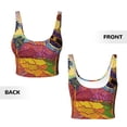 thumbnail image 5 of Lsque Beautiful African Woman Printed Women'S Sports Bra, Compression, Moisture Wicking, High-Impact Sports Bra For Women,Supportive sports bra-Small, 5 of 9