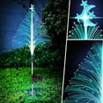 thumbnail image 2 of Luz solar de flores que cambia de color 7 colores que cambian la luz de jardín de fibra óptica LED, 2 of 9