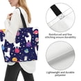 thumbnail image 3 of Disketp Lama in Space Bolsa Tote Estampada para Mujer, Bolso de Hombro y de Mano para Compras y Viajes, 3 of 8