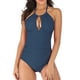 thumbnail image 1 of Traje de baño de una pieza para mujer, conjunto de bikini para mujer, traje de baño de moda para mujer con camisola, cuello colgante y espalda descubierta., 1 of 9
