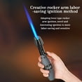 thumbnail image 7 of DAMAI Creative Rocket Fidget Lighter, Adjustable Windproof Blue Flame Torch Lighter with Safety Lock, Refillable Butane Windproof Adjustable Long Lighters for Candle Grill BBQ Camping, 7 of 7