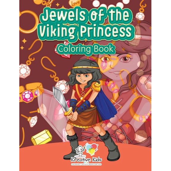 Jewels of the Viking Princess Coloring Book, (Paperback)