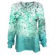 thumbnail image 4 of Camiseta de manga larga con cuello en V para mujer de moda Blusa con estampado de otoño Tops Fridja hj4233, 4 of 5