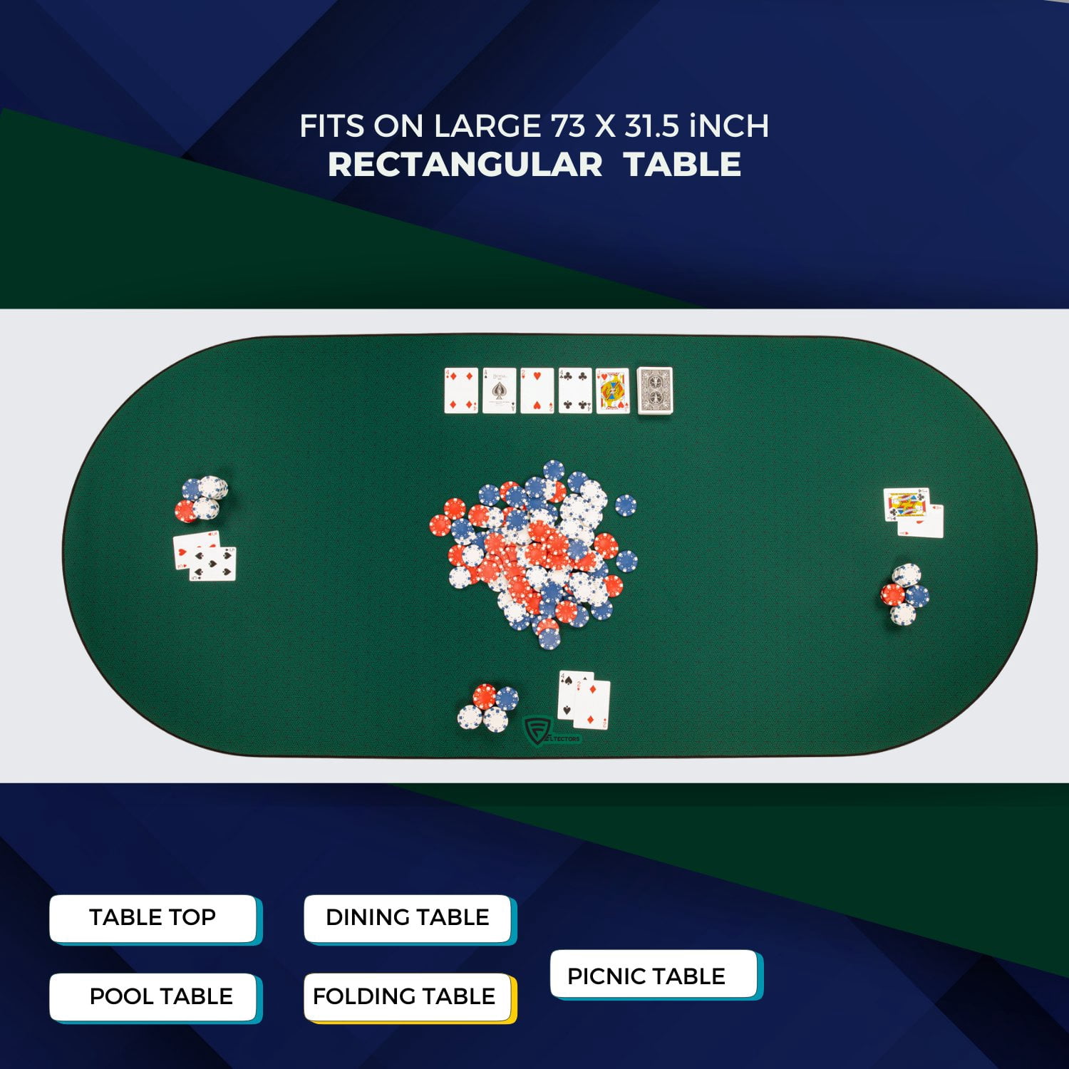 Feltectors Board Game Mat, Table Cover for Mahjong, Poker, Playing Cards, Tile Games, Dominoes 72 x 30 inch
