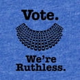 thumbnail image 2 of CafePress - Vote We're Ruthless Ruth Ba - Cute Infant Baby Football Bodysuit, 2 of 3
