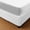 WHITE, variant on Marquess Box Spring Cover-Wrap Around Elastic.Vertical Stripe Pattern Bed Skirt Alternative.15"Drop Length White King