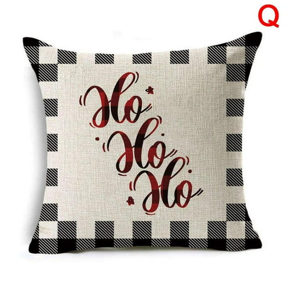 New Christmas Tree Animal Deer Elk Linen Cushion Cover Xmas Truck Throw Pillow Case