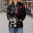 thumbnail image 2 of Sudadera Para Mujer Sudaderas de Otoño Estampado Clásico Con Capucha Manga Larga Sudadera Suelta Tops Odeerbi ODB145218, 2 of 5