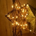 thumbnail image 5 of Christmas Rattan Natural Star Tree Topper, No Remote, Xmas Star Tree Topper Lighted for Christmas Tree Decorations, 5 of 5