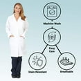 thumbnail image 4 of ACTIVE UNIFORMS Women's Medical Lab Coats (White, XX-Small), 4 of 7