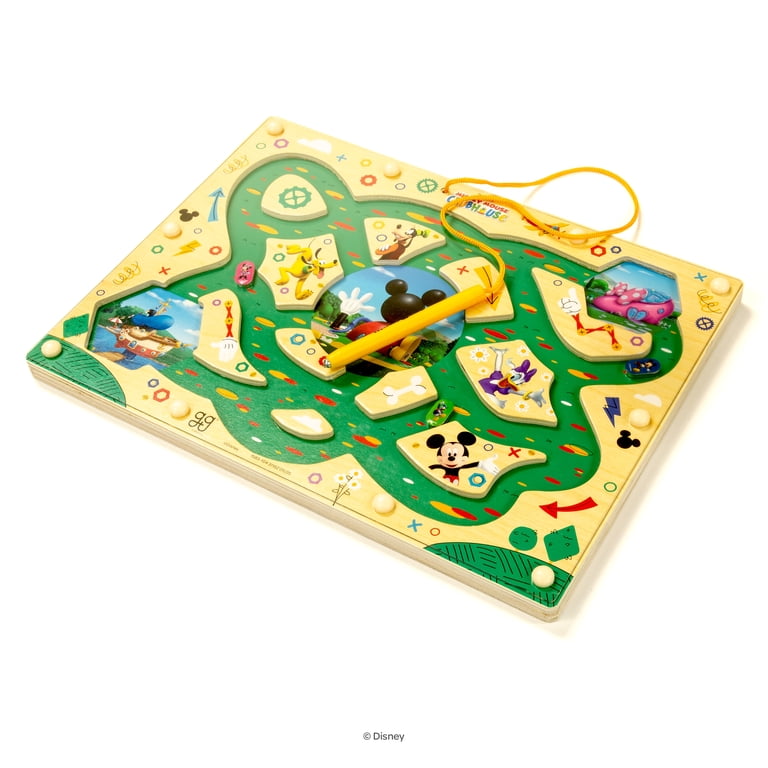 Disney Junior Mickey Mouse Wooden Magnetic Maze Fine Motor Skill Disney Junior Mickey Mouse Wooden Magnetic Maze Fine Motor Skill