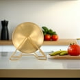 thumbnail image 4 of HEALEEP 1Jgo De Cena De Acero Inoxidable Dorado Con Y Soporte, 4 of 8