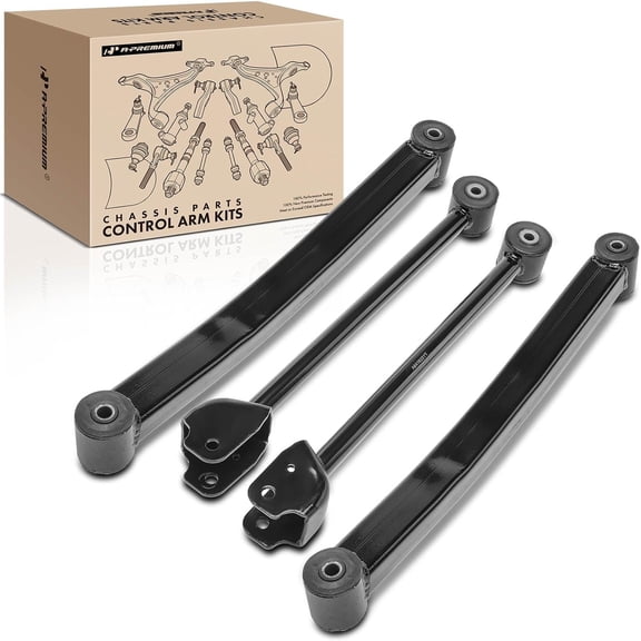 A-Premium Set of 4 Front Upper Lower Control Arm Compatible with Jeep Wrangler 2007-2017, Wrangler JK 2018