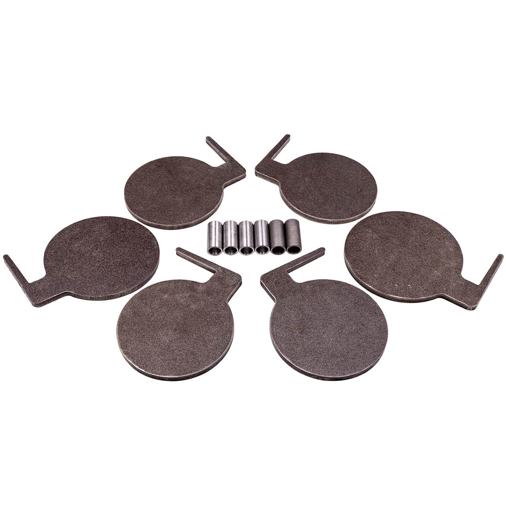BFO AR500 6" x 3/8" Dueling Steel DIY Shooting Tree Target Paddles Kit W/ Tubes