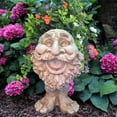 thumbnail image 2 of Homestyles Antique White Ole Salty the Muggly Face Humorous Statue Planter Pot, 2 of 4