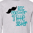 thumbnail image 4 of Inktastic Big Mister to a Little Sister Long Sleeve Youth T-Shirt, 4 of 5