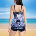thumbnail image 5 of Baqcunre Women's Printed Split Plus Size Swimsuit with Bra Pads, 1 Pc One-Piece Swimwear Navy S, 5 of 8