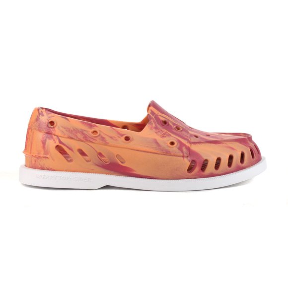 Sperry Women's Authentic Original Float Marbled Orange Boat Shoes STS86972<span> - </span>9