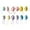 Purple, variant on CoreLiving 12 Pack Easter Eggs Decorations Hanging Plastic Egg Ornaments with Glitter for Easter Tree Decor Indoor Home Dining Room Party Favors Spring Decor