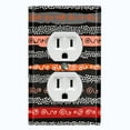 thumbnail image 1 of Metal Light Switch Plate Cover Colorful Safari African Tribal Art Pattern SFR019, 1 of 13