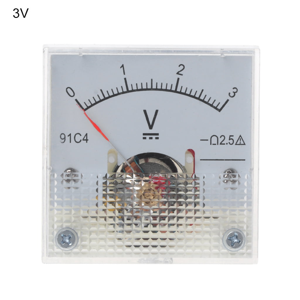 analog mechanischer Zeiger Typ 3/5/10/15/20/30/50/100/150/250 V Ycncixwd 91C4 Gleichstrom-Voltmeter Spannungsmesser