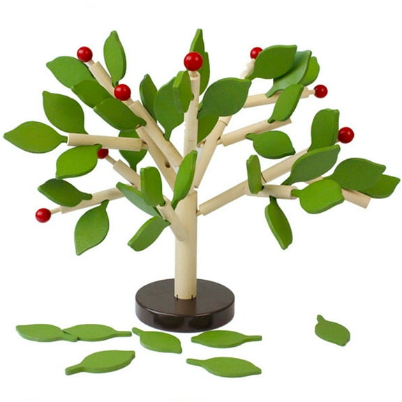 Toyandona Tree Building Toys 3D Tree Puzzle Toys Wood for Kids Childhood Playtime 1 Set