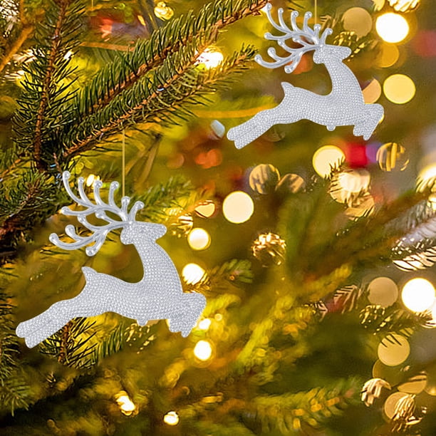Colgante Dorado para Árbol de Navidad, Juego de Adornos Brillantes, Elegante Decoración Navideña, Ideal para Fiestas En Casa, para Uso En La Oficina y El Hogar, Juego de 5 Piezas, Ambiente Festivo.
