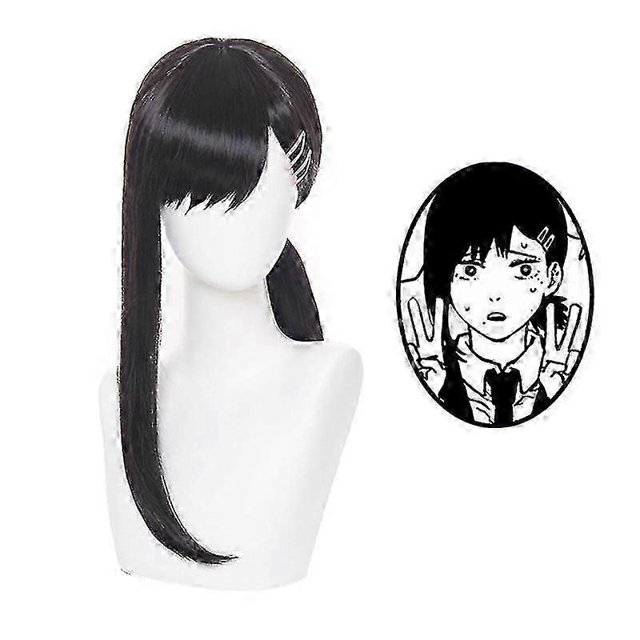 Anime Chainsaw Man Igashiyama Kobeni Cosplay Wig Synthetic Hair Party Wigs_c*
