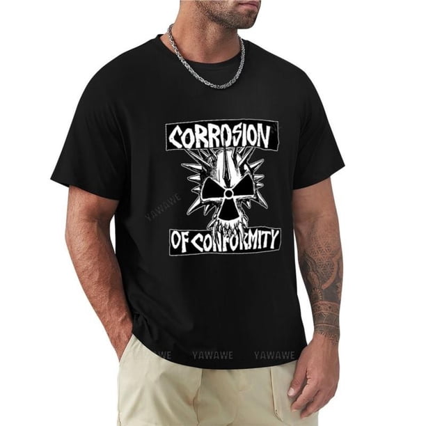 Camiseta de verano para hombre camisa con estampado de animales corrosión de rock ropa de verano