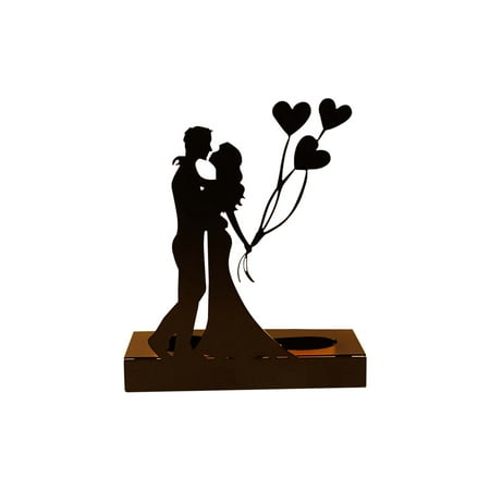 

Valentine s Day Deals! SuoKom Creative Metal Wedding Layout Props Candlestick Ornament Valentine s Day Marriage Proposal Confession Atmosphere Candle Light Gift Gifts on Clearance
