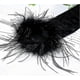 thumbnail image 4 of Long Opera Gloves Satin Feather Gloves 1920s Style Bridal Fancy Dress Gloves, 4 of 4
