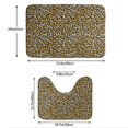 thumbnail image 3 of Yiaed Leopard Print Bathroom Mat Set 2 Pieces Mat Anti-Skid Pad Ultra Soft and Absorbent Bathroom Bath Mat Contour Bath Rugs for Toilet Base, 3 of 6