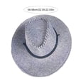 thumbnail image 6 of Joernso Western Cowboy Hat with Windbreak Rope for Men, Wide Brim Linen Sun Hat for Outdoor Travel, Halloween Cosplay Costume, Breathable Fedora Hats for Party, 6 of 8