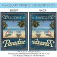 Toland Home Garden Paradise Beach summer Flag Double Sided 28x40 Inch ...
