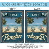Toland Home Garden Paradise Beach summer Flag Double Sided 28x40 Inch ...
