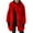 Red, variant on Kukoosong Women's Faux Fur Coats, Winter Warm Lapel Furry Mid-Length Jackets, Open Front Thick Faux Cardigan Outerwear Coats for Women