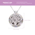 thumbnail image 3 of 1 Set Silver Aromatherapy Essential Oil Diffuser Necklace with Felt Pad, 3 of 9